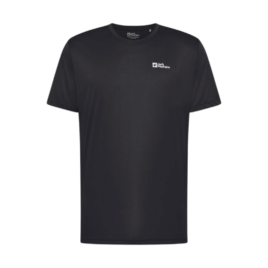 T-shirt til herre - Jack Wolfskin Tech T - Sort