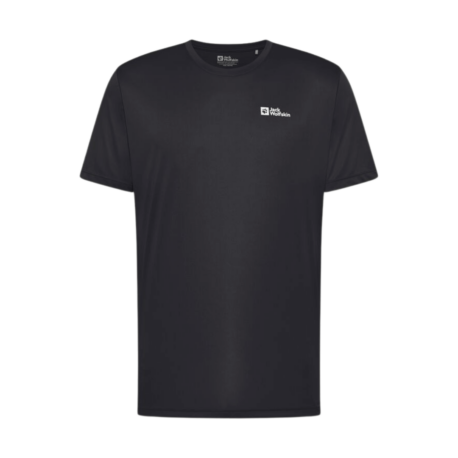 T-shirt til herre - Jack Wolfskin Tech T - Sort