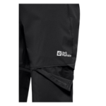 Jack Wolfskin Hikeout Zip-off Vandrebukser Dame - Sort