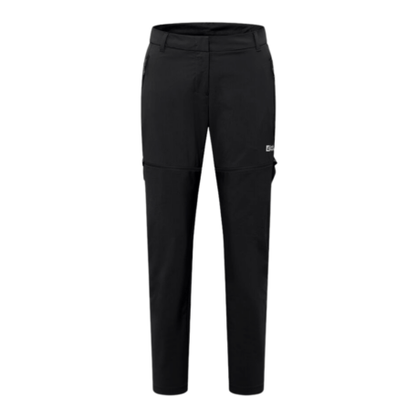 Vandrebukser til dame - Jack Wolfskin Hikeout Zip-off pants - Sort