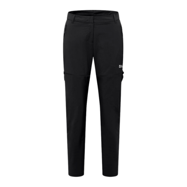 Jack Wolfskin Hikeout Zip-off Vandrebukser Dame – Sort