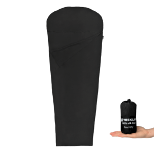 Treklife Silk Liner Mumie Silkelagenpose 100% Silke - Sort