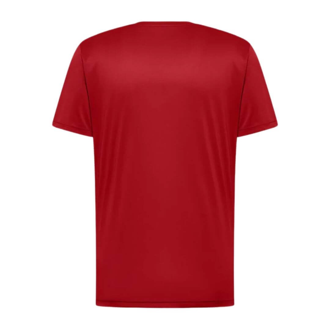 Køb T-shirt til herre – Jack Wolfskin Tech T – Rød hos Backpackerlife.dk