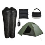 Backpackerlife Festivalpakke 1-2 Personer - Telt, Sovepose & Tilbehør