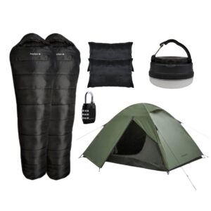 Backpackerlife Festivalpakke 1-2 Personer - Telt, Sovepose & Tilbehør