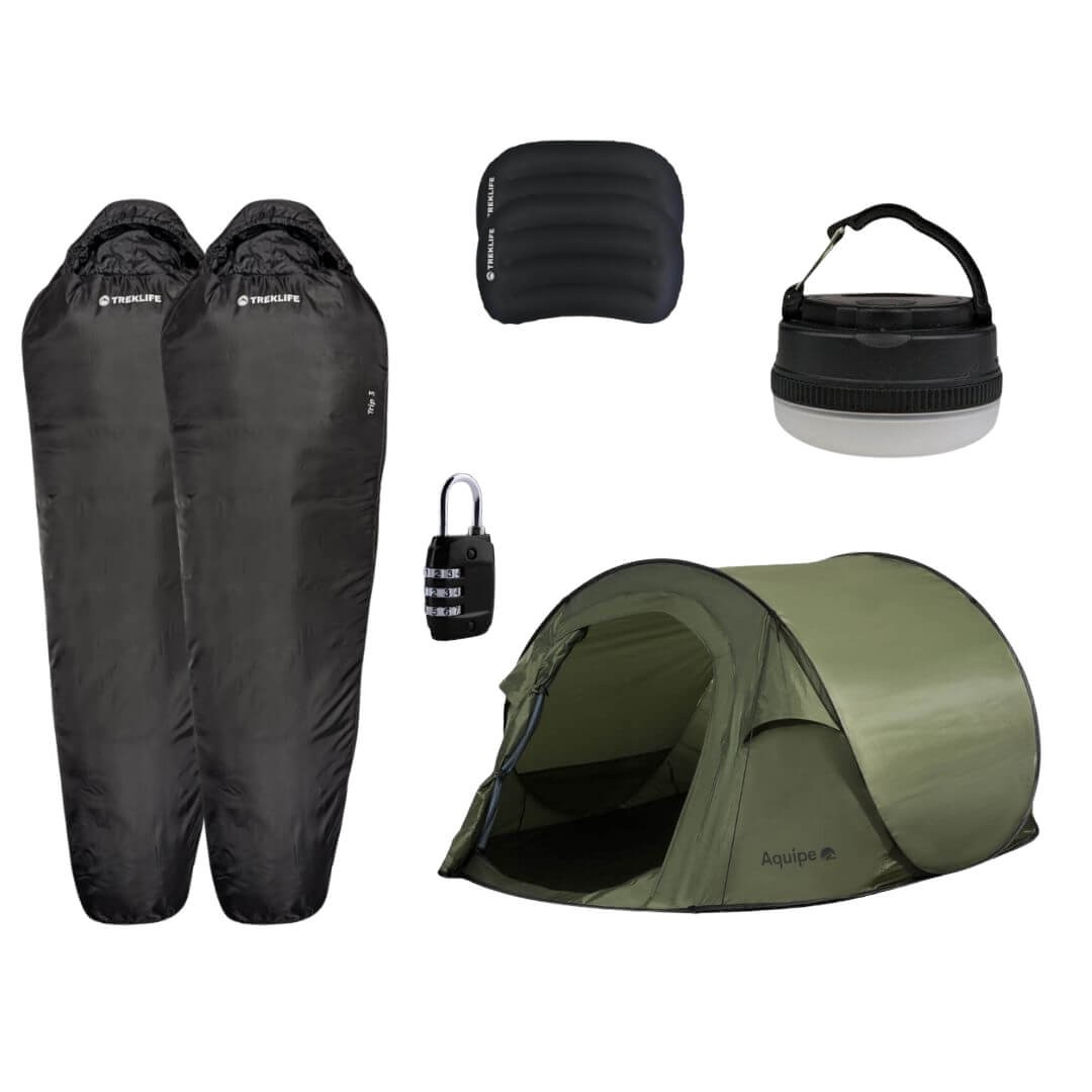 Festivalpakke - Pop-up telt - 1-2 personer