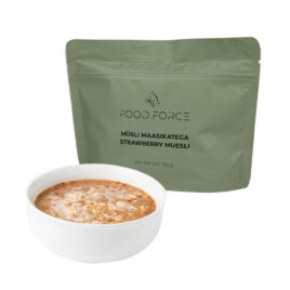 Frysetørret mad - Muesli med granola og jordbær