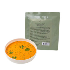 Food Force tomatsuppe, frysetørret suppe på 60 g med 270 kcal