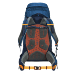 Highlander Vulkan Vandrerygsæk 45 Liter - Blå/Orange