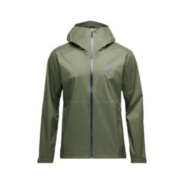 Regnjakke til herre – Black Diamond Fineline Stretch Rain Shell – Grøn