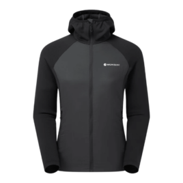 Trøje dame - Montane F Sirocco Lite Hoodie - Sort