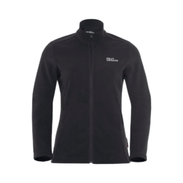 Fleecetrøje til dame - Jack Wolfskin Taunus FZ W - Sort