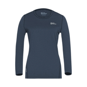 Jack Wolfskin Sky Thermal LS Dame Trøje - Mørkeblå