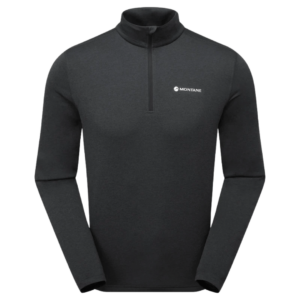 Montane Dart Zip Neck Herre Baselayer Åndbar - Sort