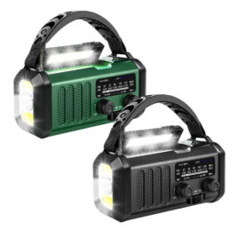 Nødradio FM Pro 20000mah - Håndsving - Solcelle