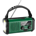 Nødradio FM Pro 20.000 mAh med Håndsving og Solcelle