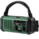 Nødradio FM Pro 20.000 mAh med Håndsving og Solcelle
