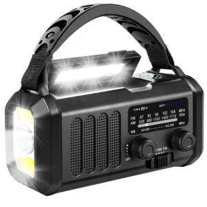 Nødradio FM Pro 20000mah - Håndsving - Solcelle