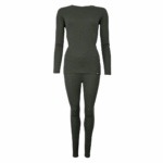 Treklife Merino Uldundertøj Sæt Dame - 100% Mulesing-fri - Grøn