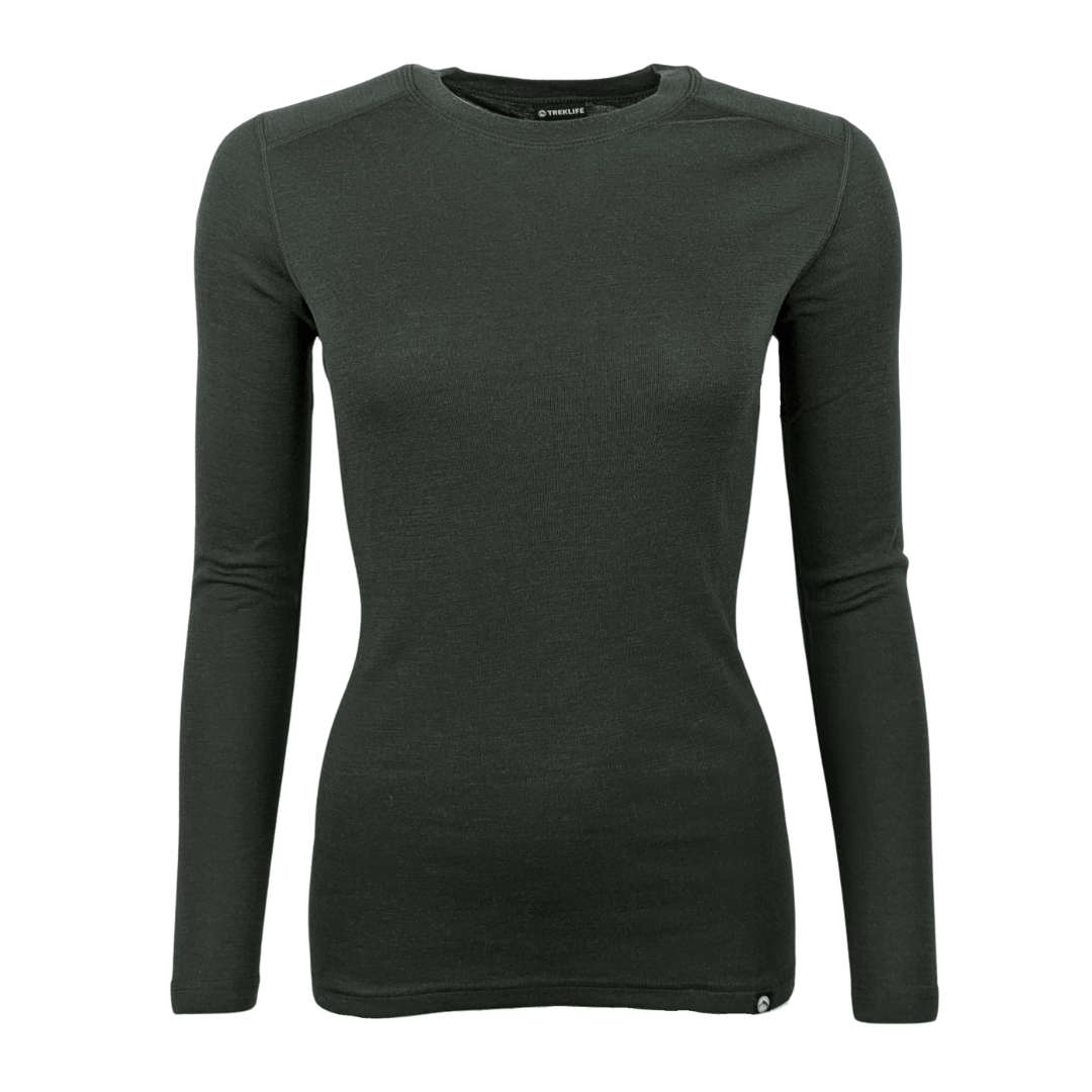 Uldundertøj sæt - Dame - 100% merino uld - Grøn