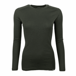 Uldundertrøje dame – 100% merino uld – Treklife - Grøn