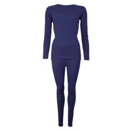 Uldundertøj sæt - Dame - 100% merino uld - Blå