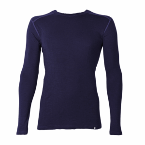 Uldundertrøje herre – 100% merino uld – Treklife - Blå