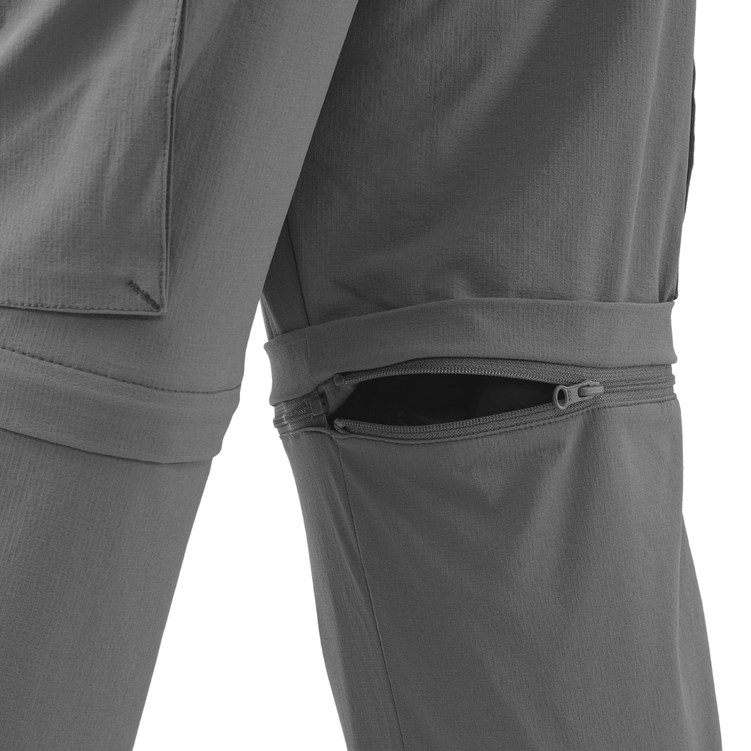 Vandrebukser dame - Treklife Zip-off pants - Grå