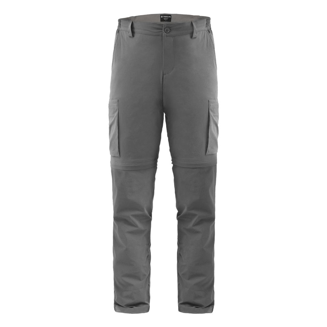 Vandrebukser herre - Treklife Zip-off pants - Grå