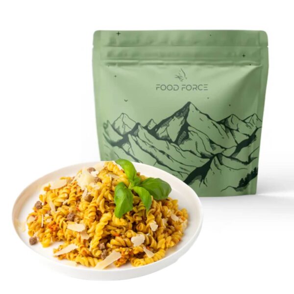 Køb Frysetørret mad - Cremet pasta med oksekød hos Backpackerlife.dk
