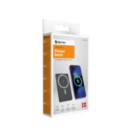 Powerbank - 5.000 mAh - Trådløs opladning - Fast-charge