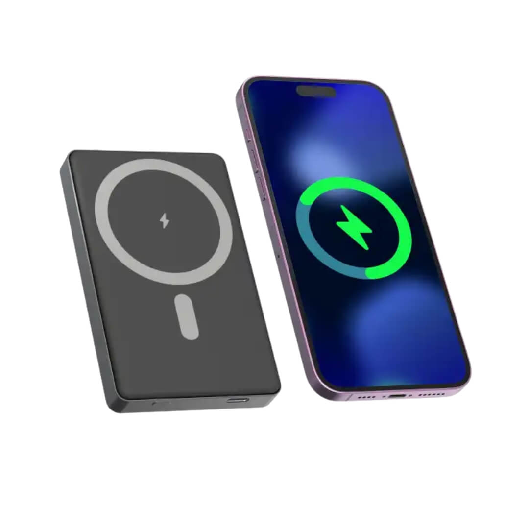 Powerbank - 10.000 mAh - Trådløs opladning - Fast-charge