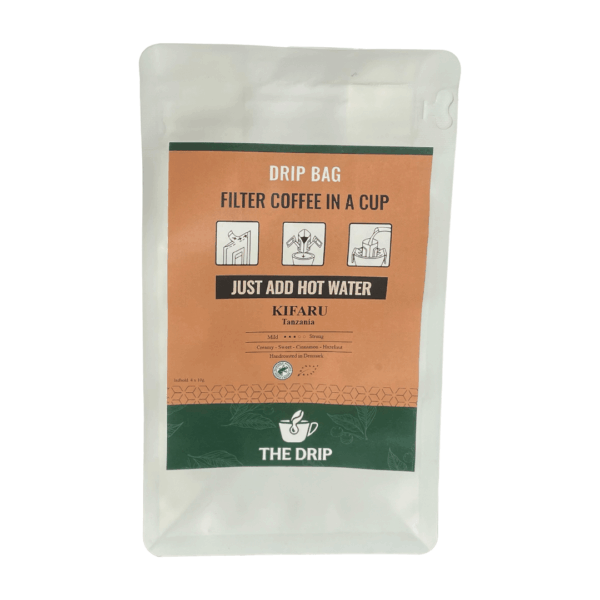 The Drip Kifaru Tanzania Filterkaffe 4-pak – Feltrationer & proviant