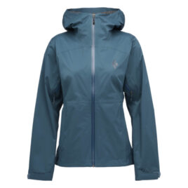 Regnjakke til dame - Black Diamond Fineline Stretch Rain Shell - Blå