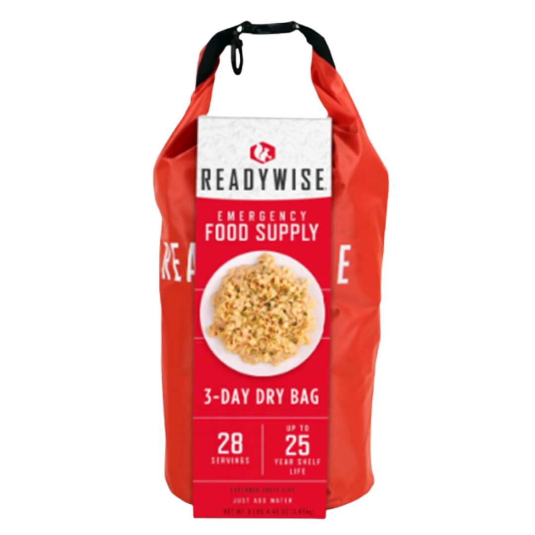 Frysetørret mad - 1 prs/3 dage - 25 års holdbarhed - Grab N' Go Bag