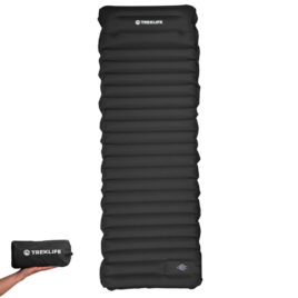 Liggeunderlag - Treklife CloudPad - Indbygget fodpumpe - Sort