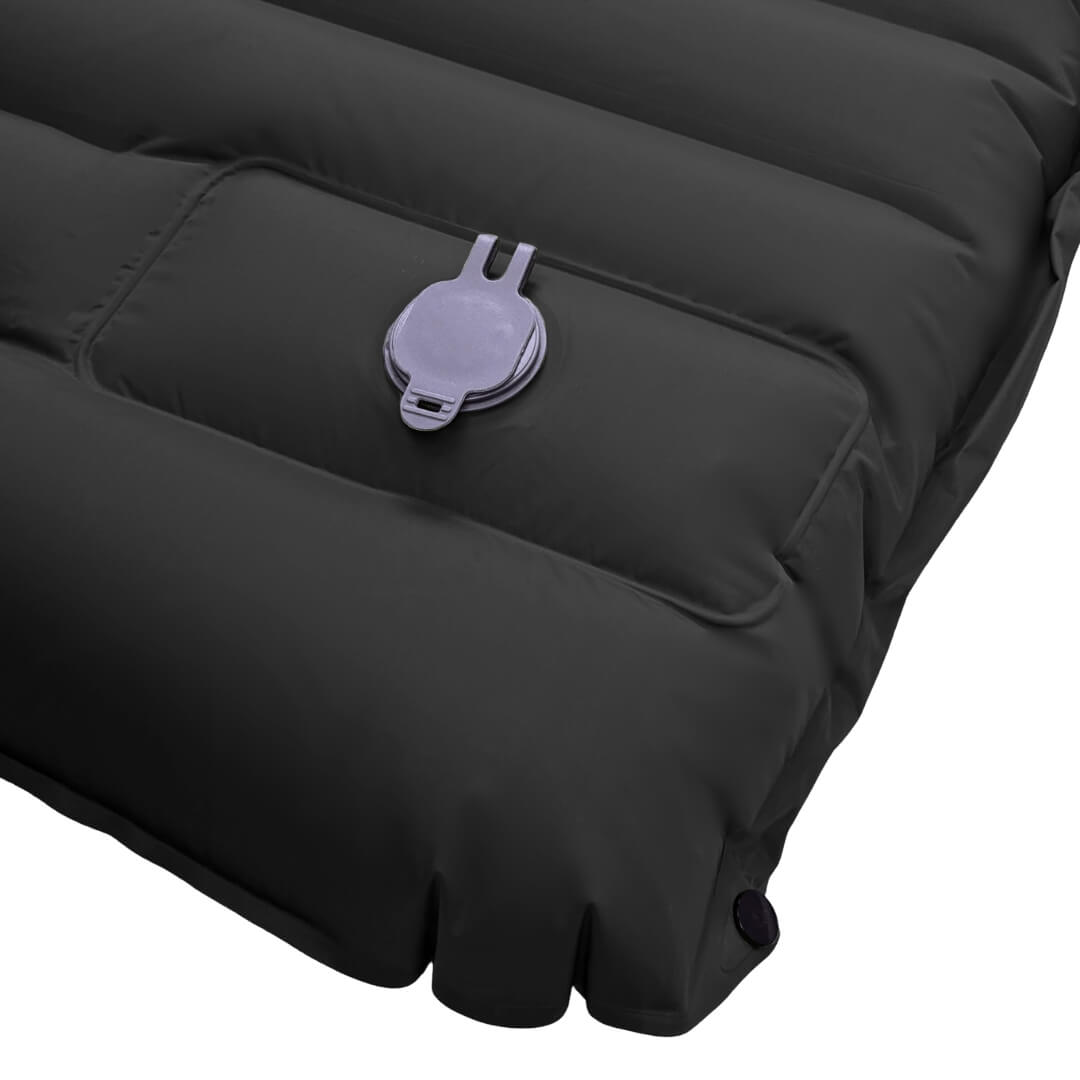 Liggeunderlag - Treklife CloudPad - Indbygget fodpumpe - Sort