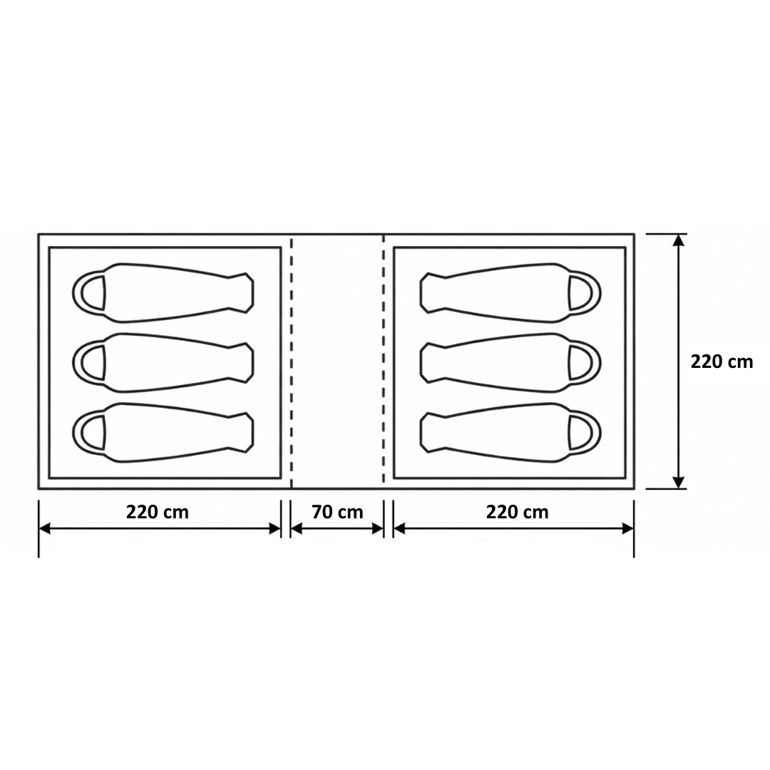 Telt - Treklife Crew 6P - 6 personer