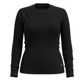 Uldundertrøje dame - Smartwool Classic Thermal Merino Base Layer Crew - Sort
