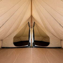 Halv kabine til glamping telt