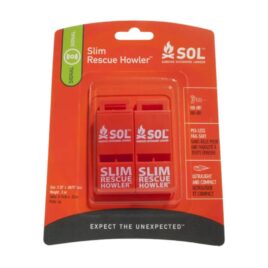 Nødfløjte - SOL Slim Rescue Howler Whistle - 2 pak