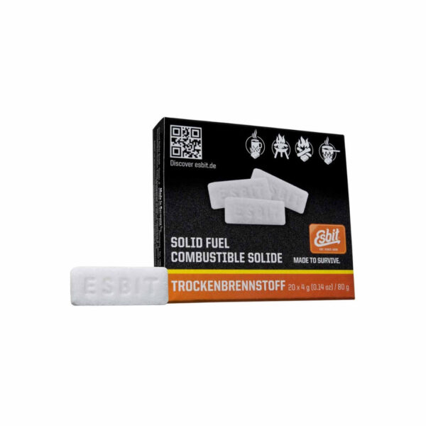 Køb Sprittabletter - Esbit Solid Fuel Tablets - 20x4g hos Backpackerlife.dk
