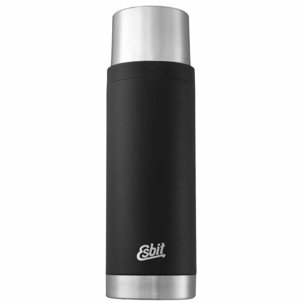 Køb Termoflaske - Esbit Sculptor Stainless Steel Vacuum Flask - 1L - Sort