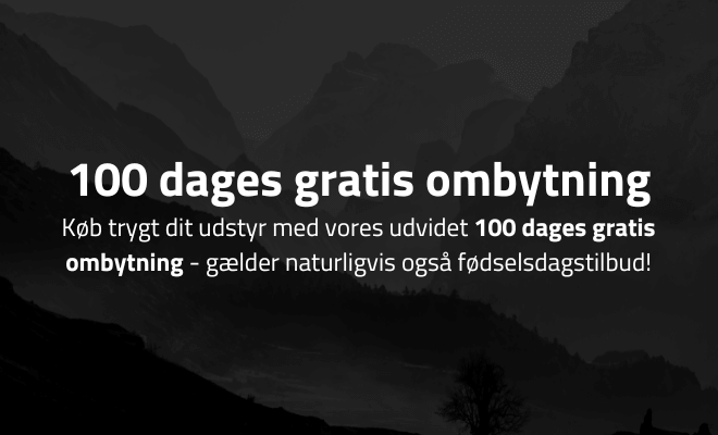 100 dages gratis ombytning