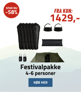 Festivalpakke - 4-6 personer