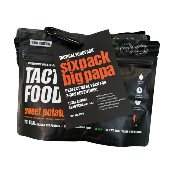 Køb Frysetørret mad - Tactical Foodpack - Big Papa - 6-pak hos Backpackerlife.dk