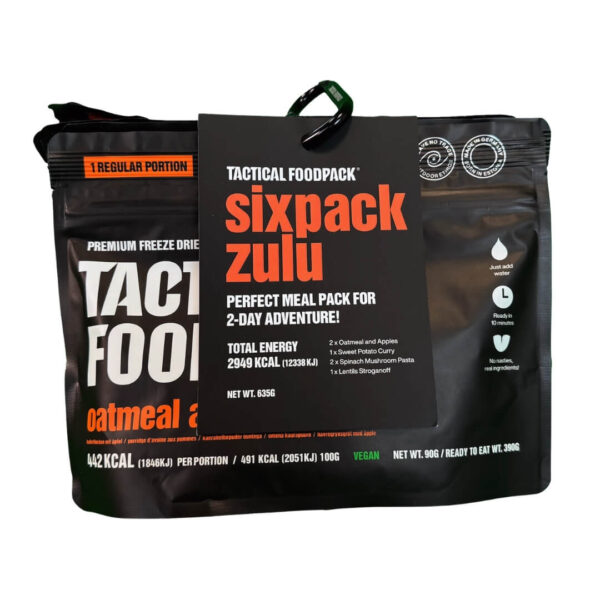 Køb Frysetørret mad - Tactical Foodpack - Zulu - 6-pak hos Backpackerlife.dk
