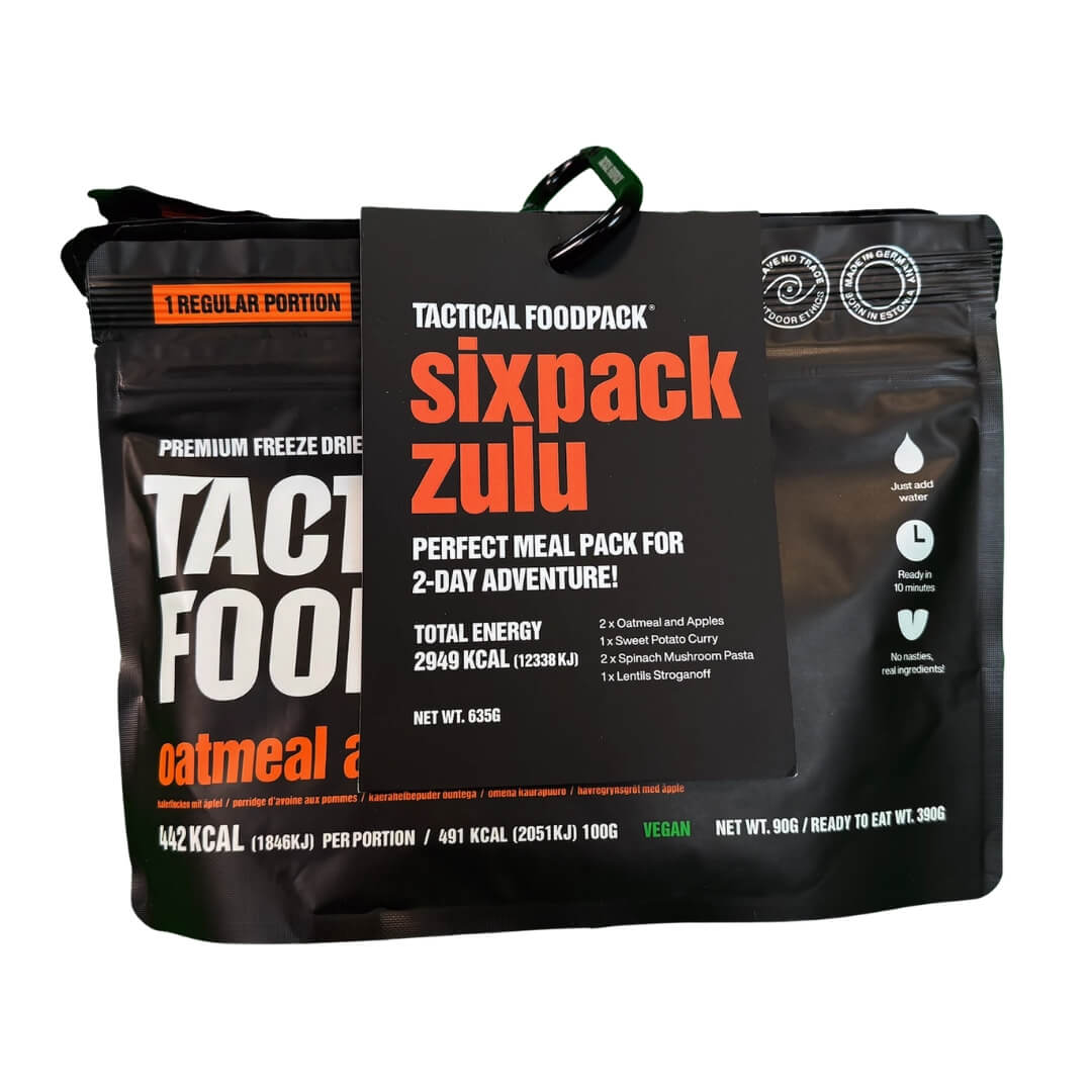 Frysetørret mad - Tactical Foodpack - Zulu - 6-pak