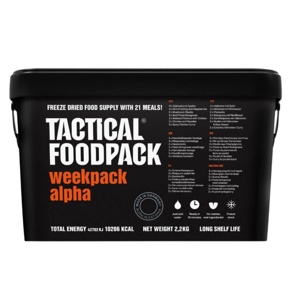 Køb Frysetørret mad - Tactical Foodpack - Alpha - 1 prs/7 dage hos Backpackerlife.dk