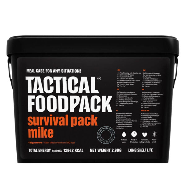Køb Frysetørret mad - Tactical Foodpack - Overlevelsespakke Mike hos Backpackerlife.dk